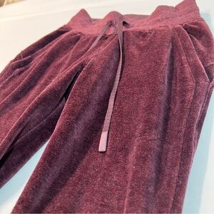 lululemon Warm Down Jogger Velour Size 0 Heathered Artic Plum